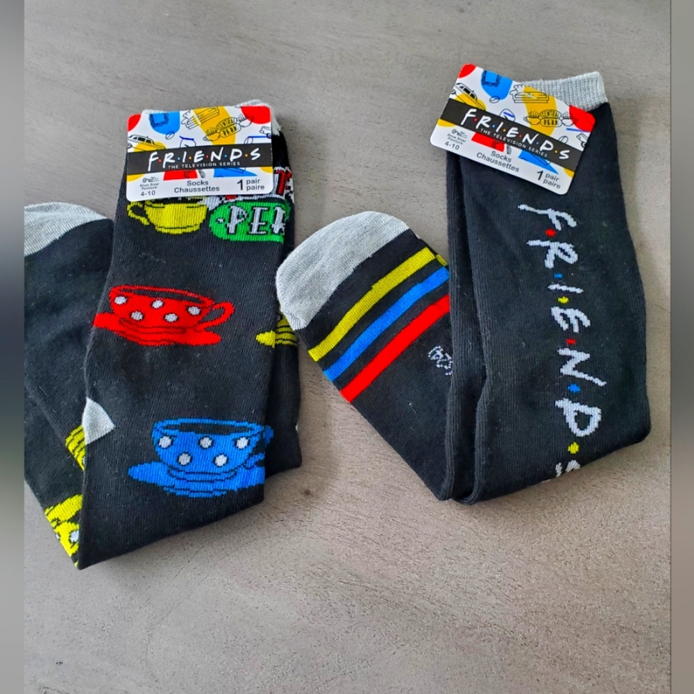 ⭐️SOLD in BUNDLE-⭐️NWT FRIENDS- 2/$14,Themed Black Socks or $8 each